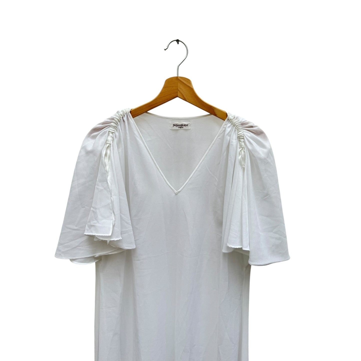 1980s Vintage White Maxi Dress