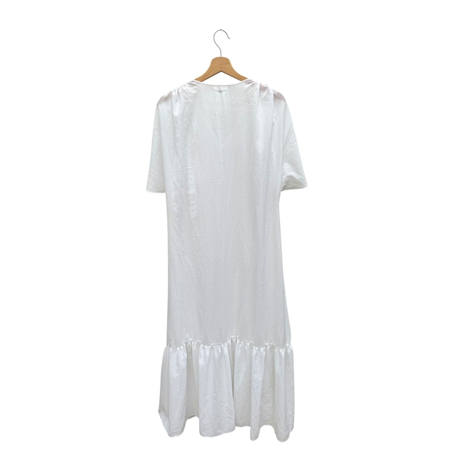 1980s Vintage White Maxi Dress