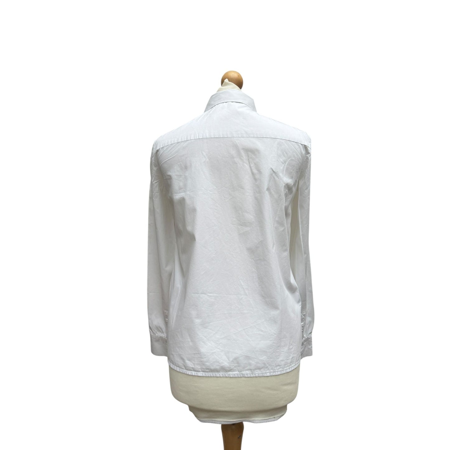 White Pointy Collar Shirt 