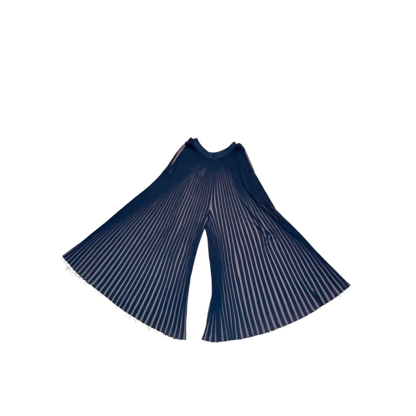 Phoebe Philo Pre Fall 2015 Wide Pleated Black Brown Pants