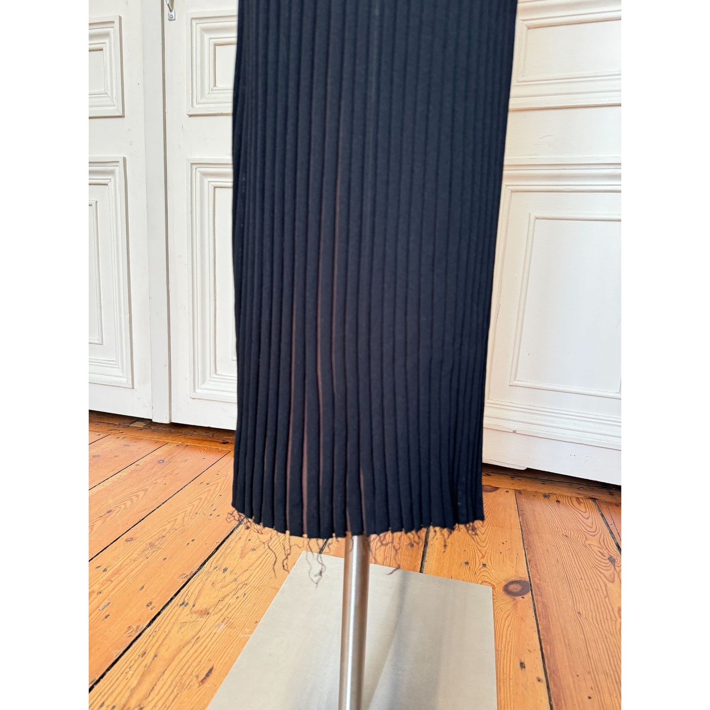 Phoebe Philo Pre Fall 2015 Wide Pleated Black Brown Pants