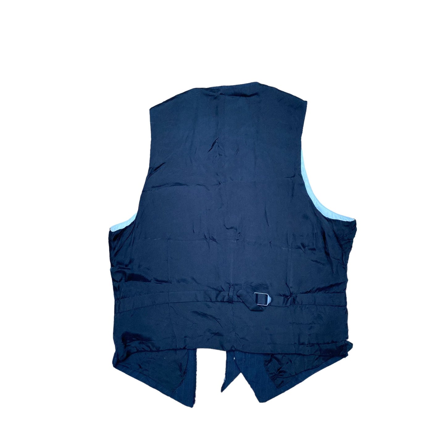 Silver Black Painted Vest Men