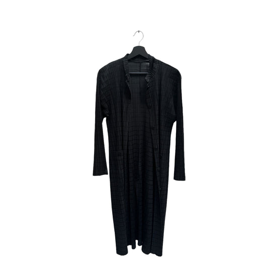 Black Pleats Please Coat