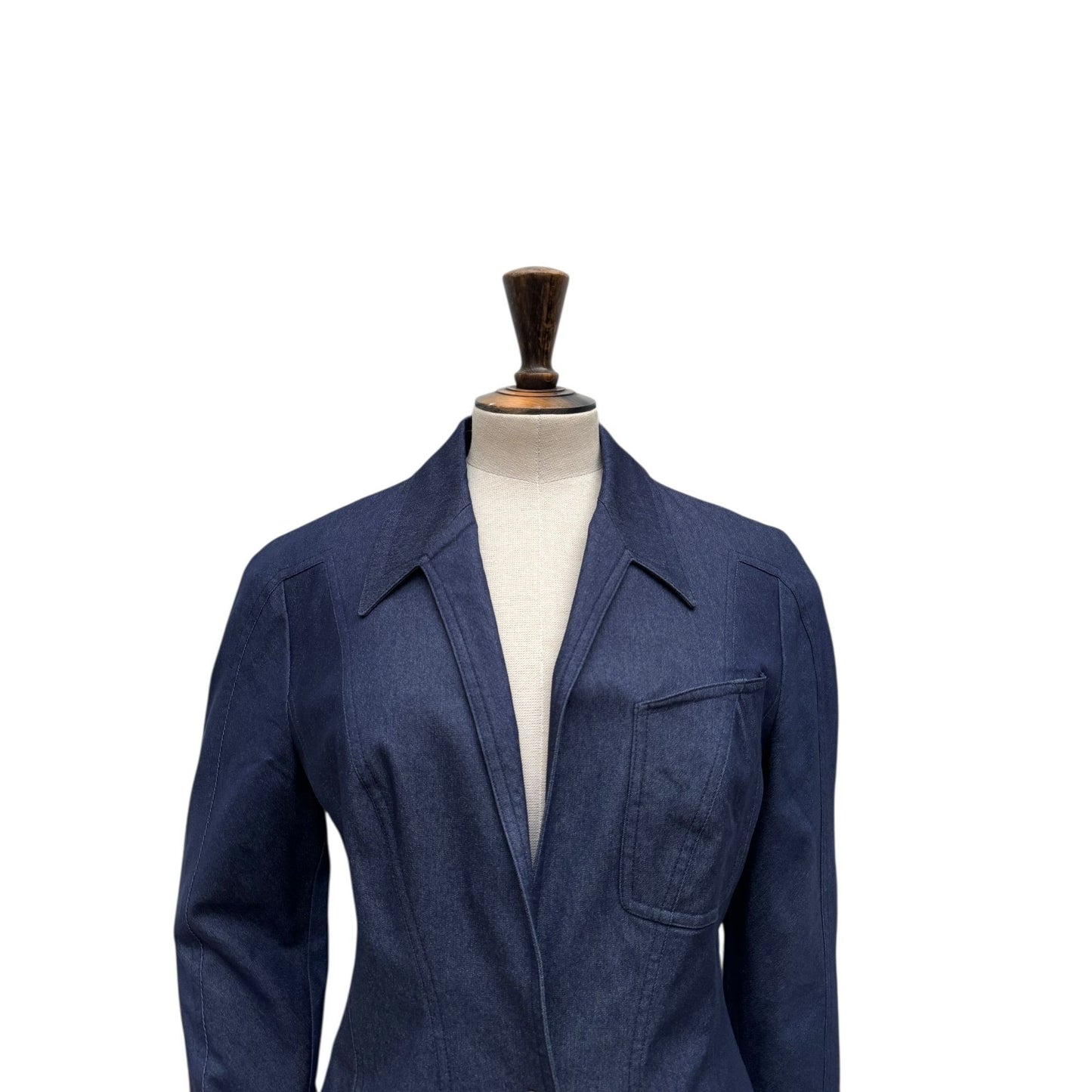  Dark Denim Blazer Jacket