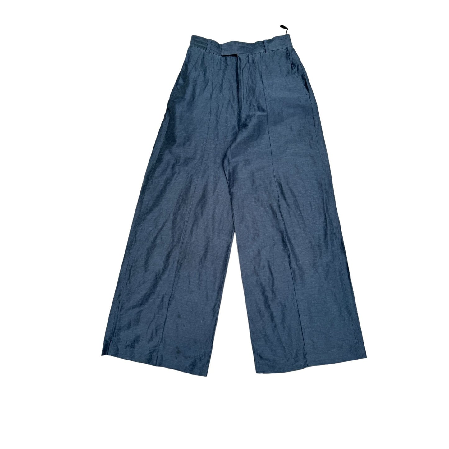 By Phoebe Philo Navy Wide Linen Pants