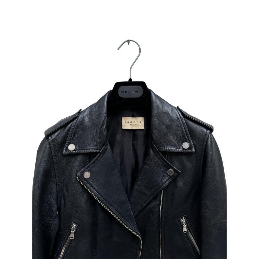 Black Biker Leather Jacket