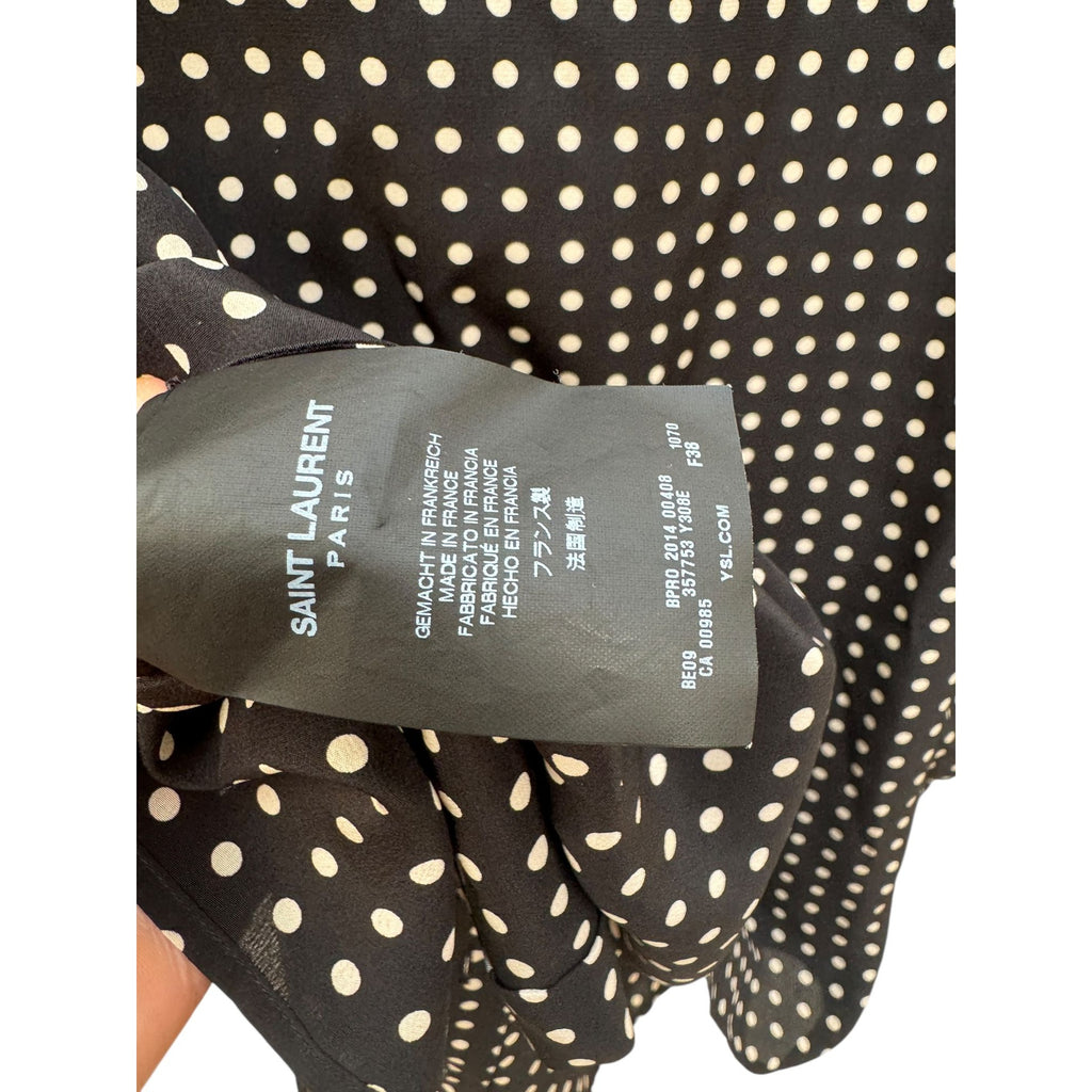 Hedi Slimane  Silk Dot Shirt