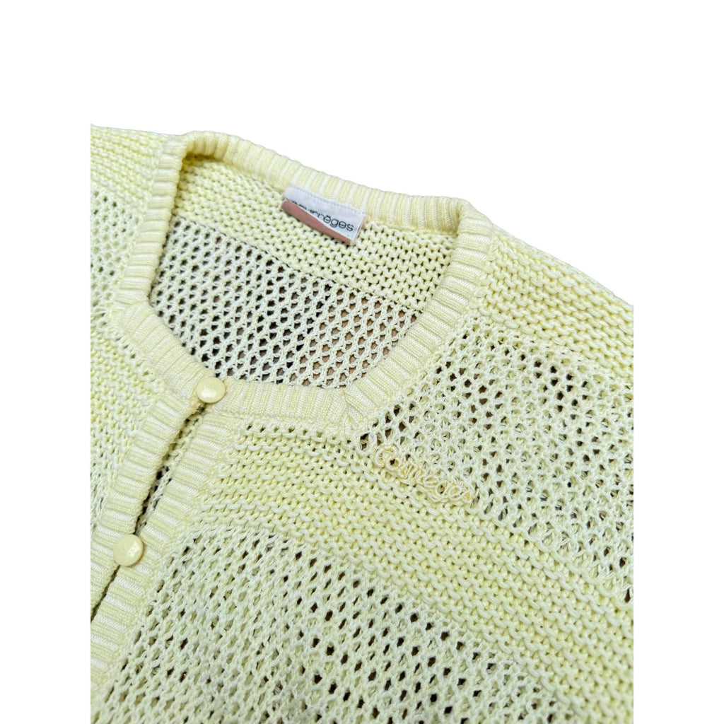 Vintage 1970S Light Yellow Knit