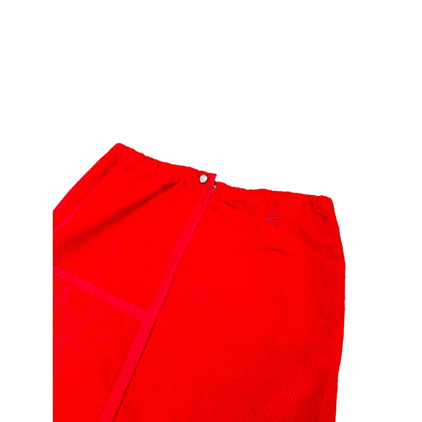 Vintage Red Velvet Skirt