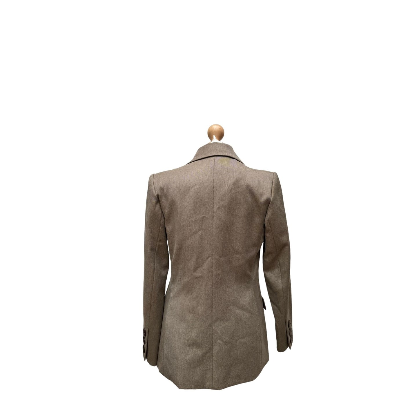 Vintage Beige Kaki Blazer Jacket