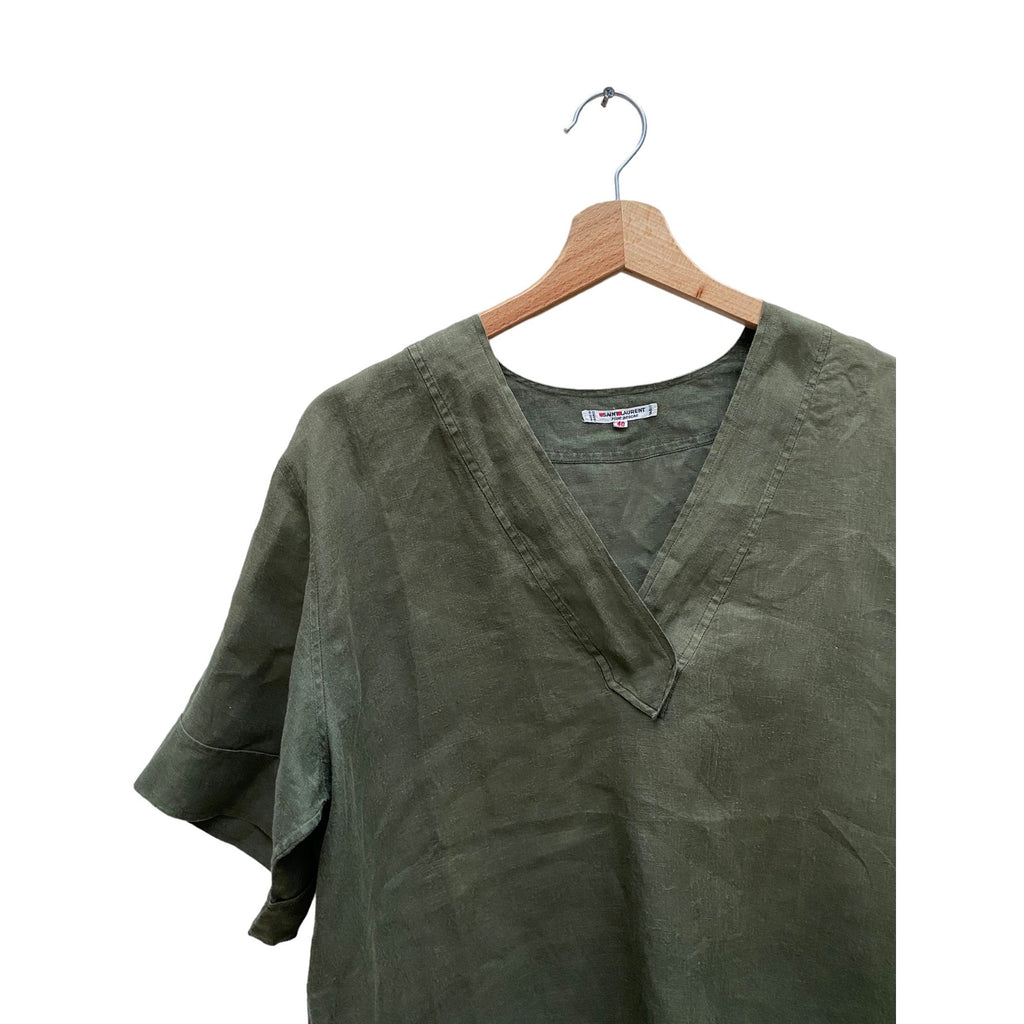 Vintage Kaki Linen T-shirt