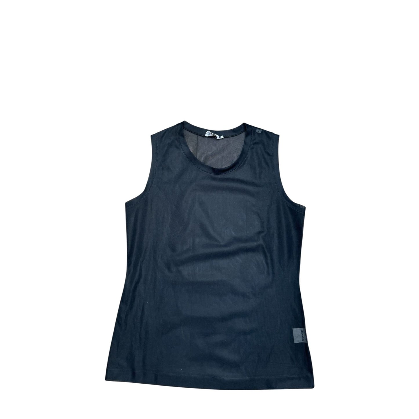 Black Mesh Tank Top