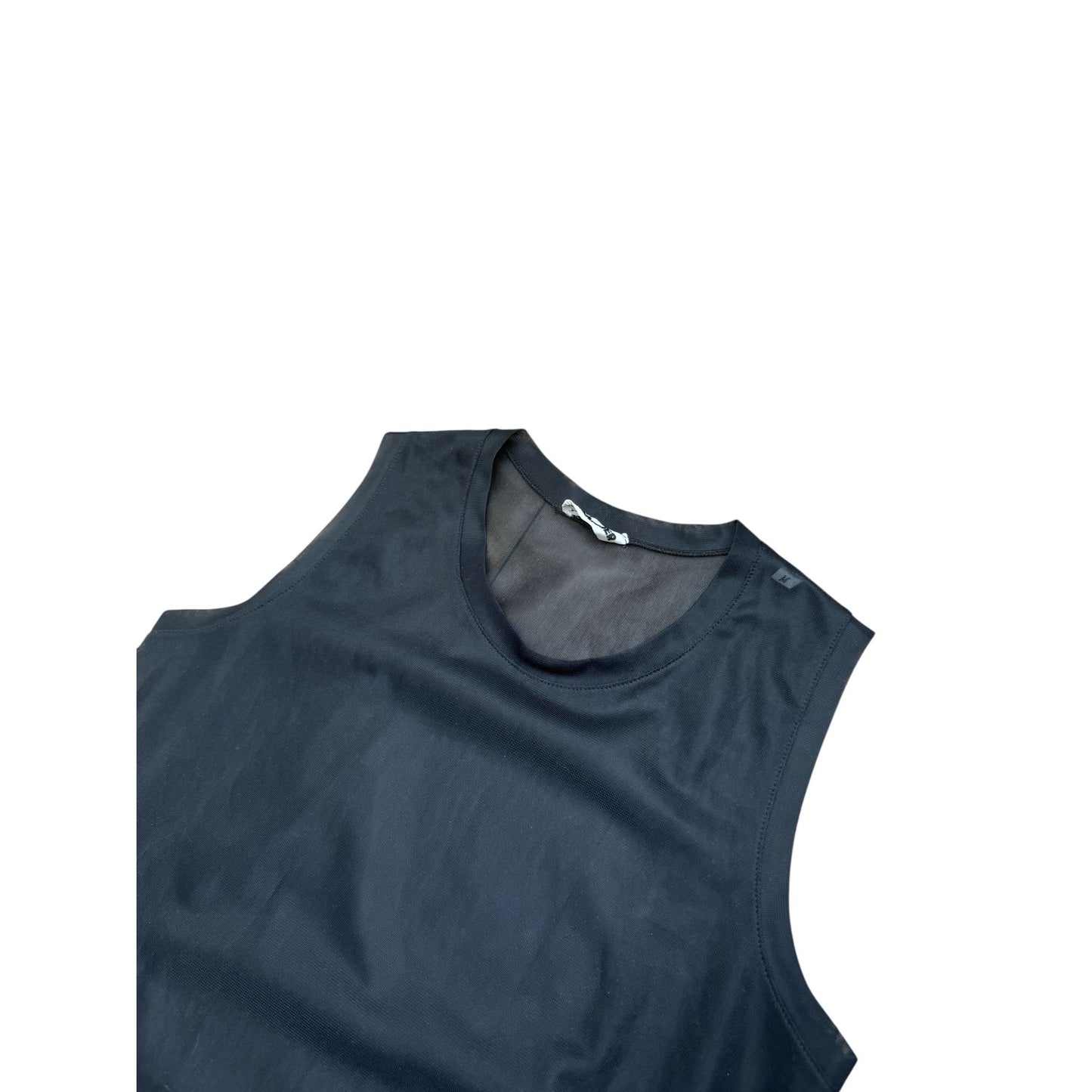 Black Mesh Tank Top