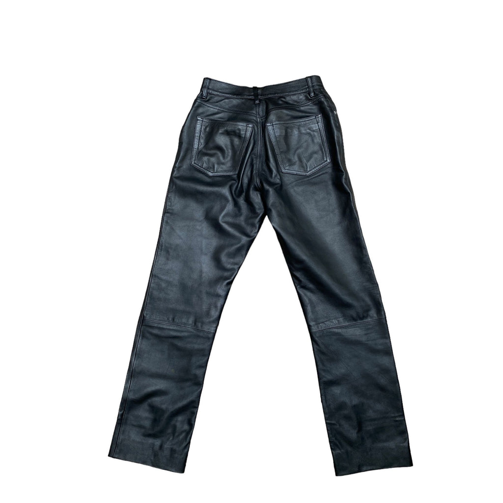 1998 Black Leather Pants Unisex