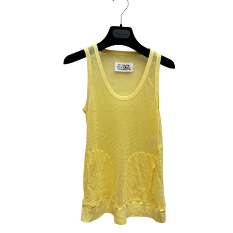 SS 2008 Yellow Mesh Top Size S