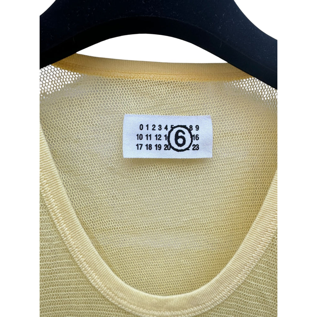 SS 2008 Yellow Mesh Top Size S