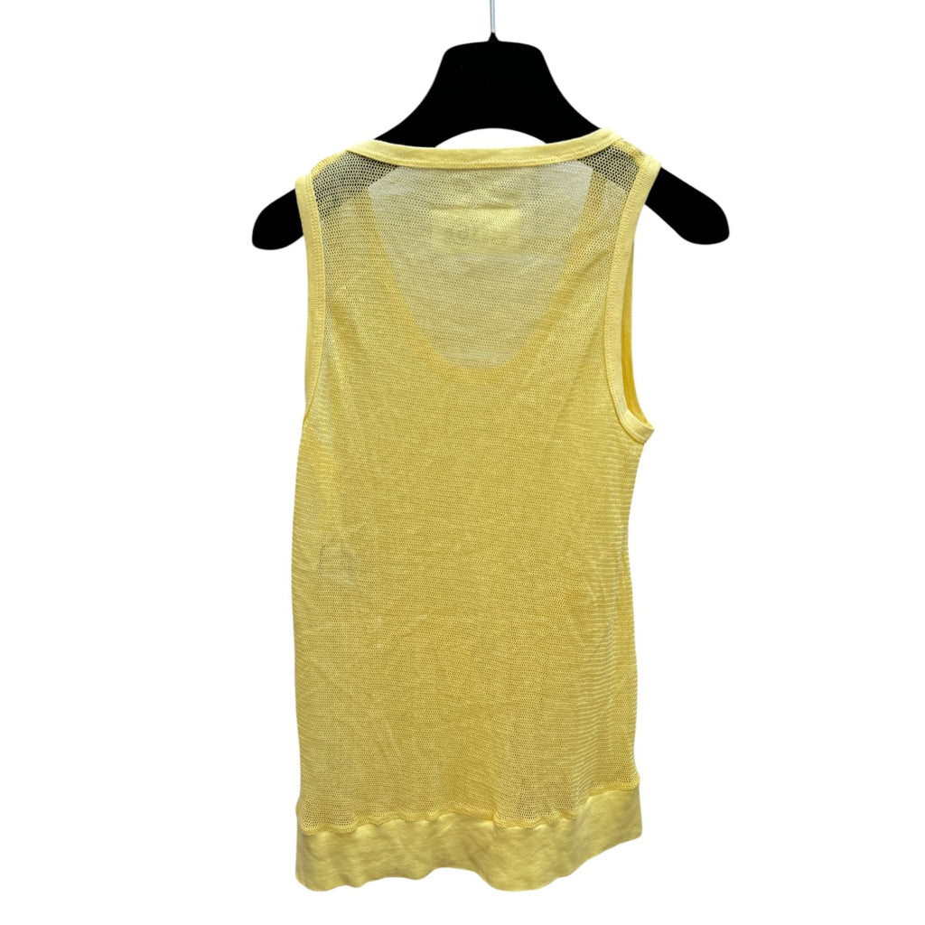 SS 2008 Yellow Mesh Top Size S