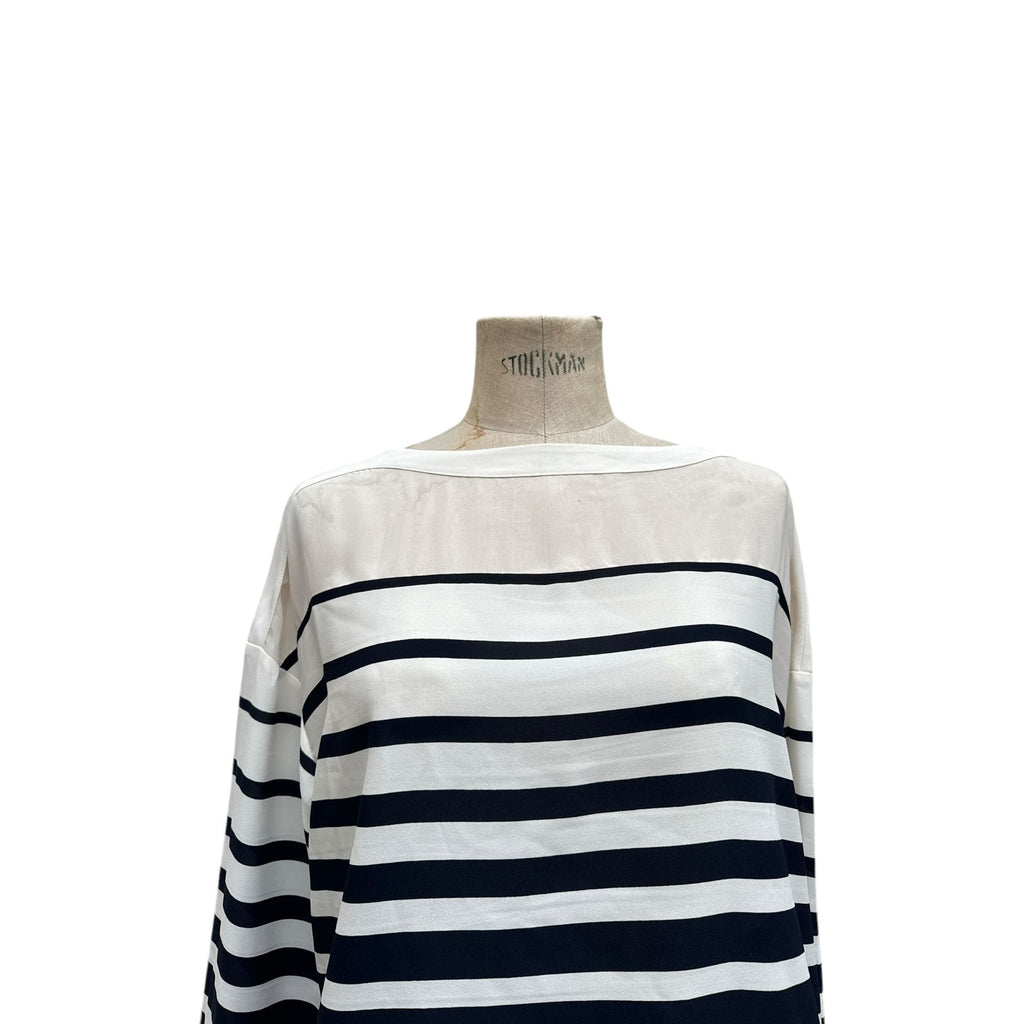 Navy White Striped Longsleeves