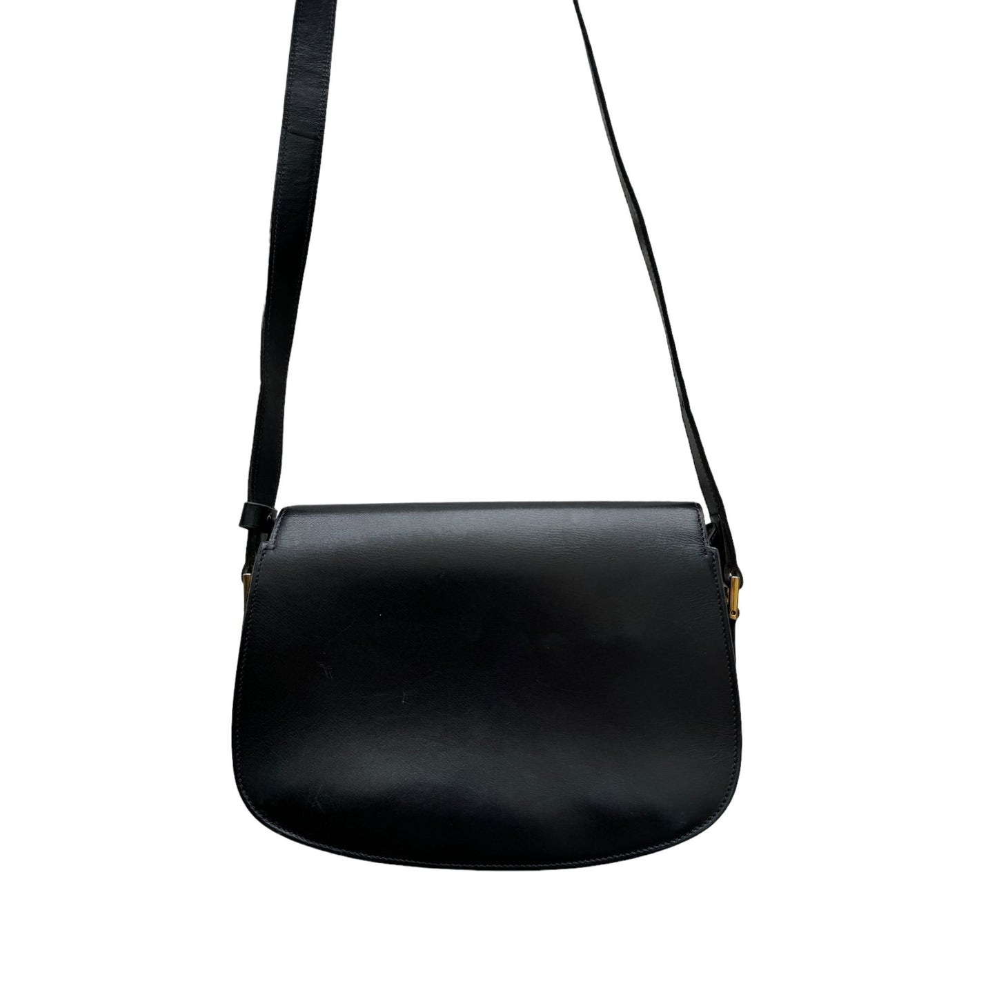 Crecy Vintage Black Leather Bag