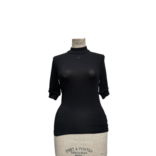 Black Sheer Rollneck