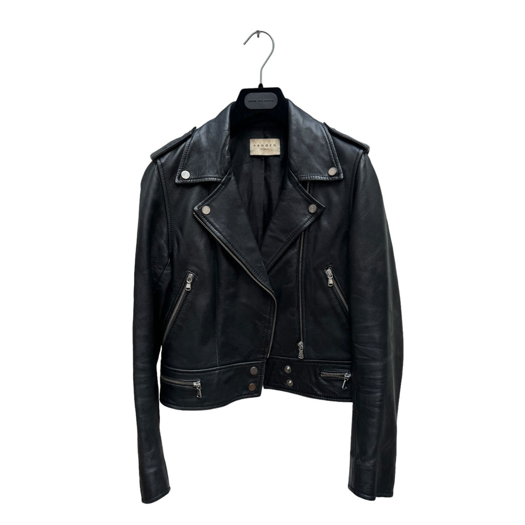 Black Biker Leather Jacket