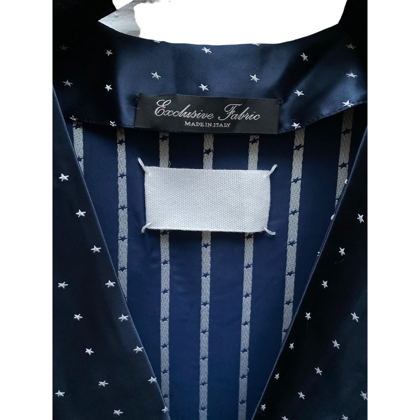 SS 2007 Navy Silk Stars Dress