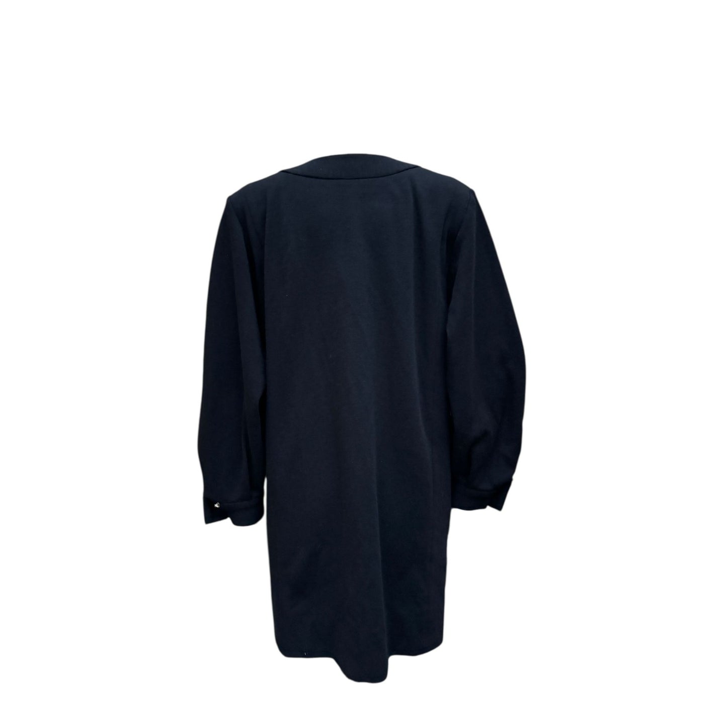  1980s Black Wool Dress