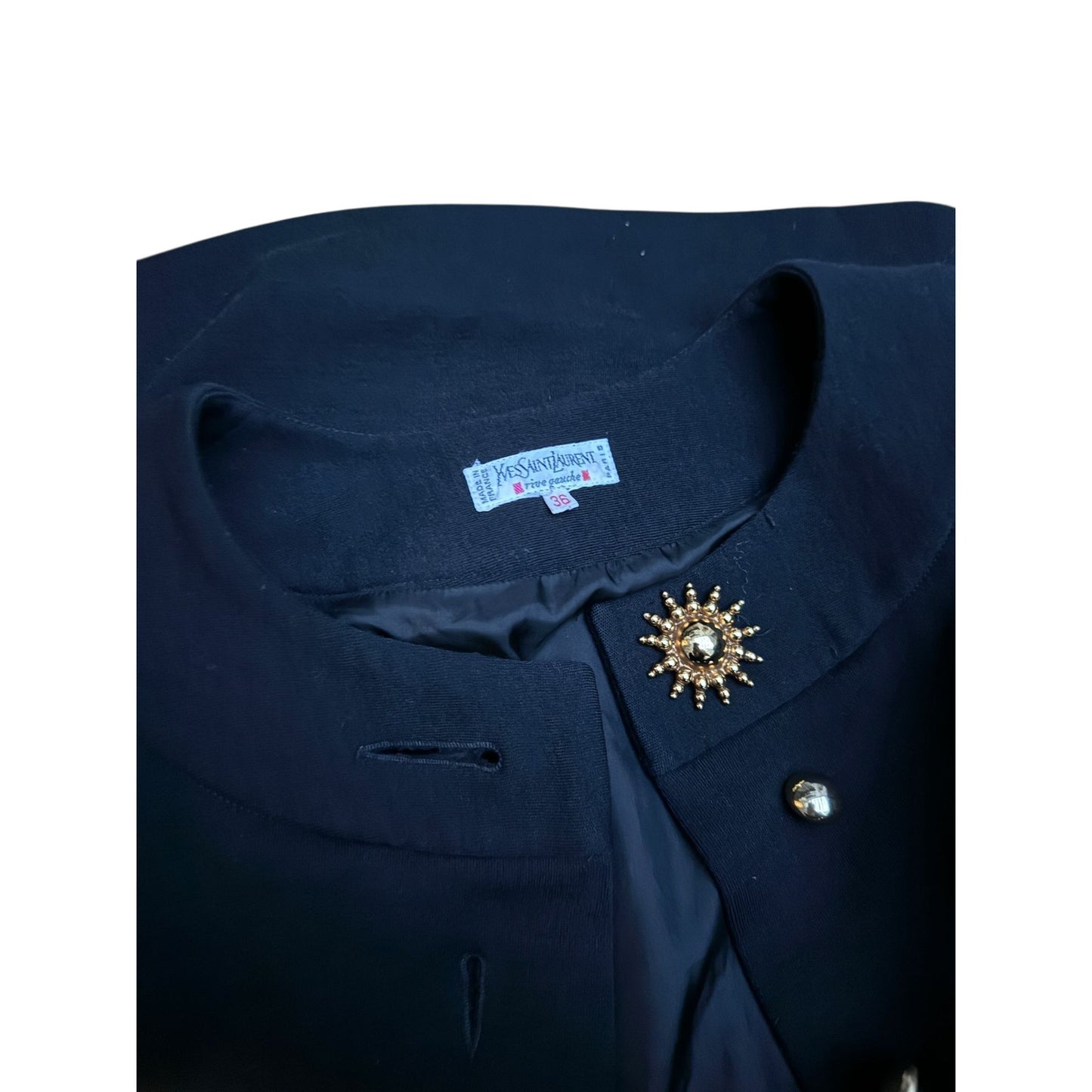  1980s Black Wool Dress