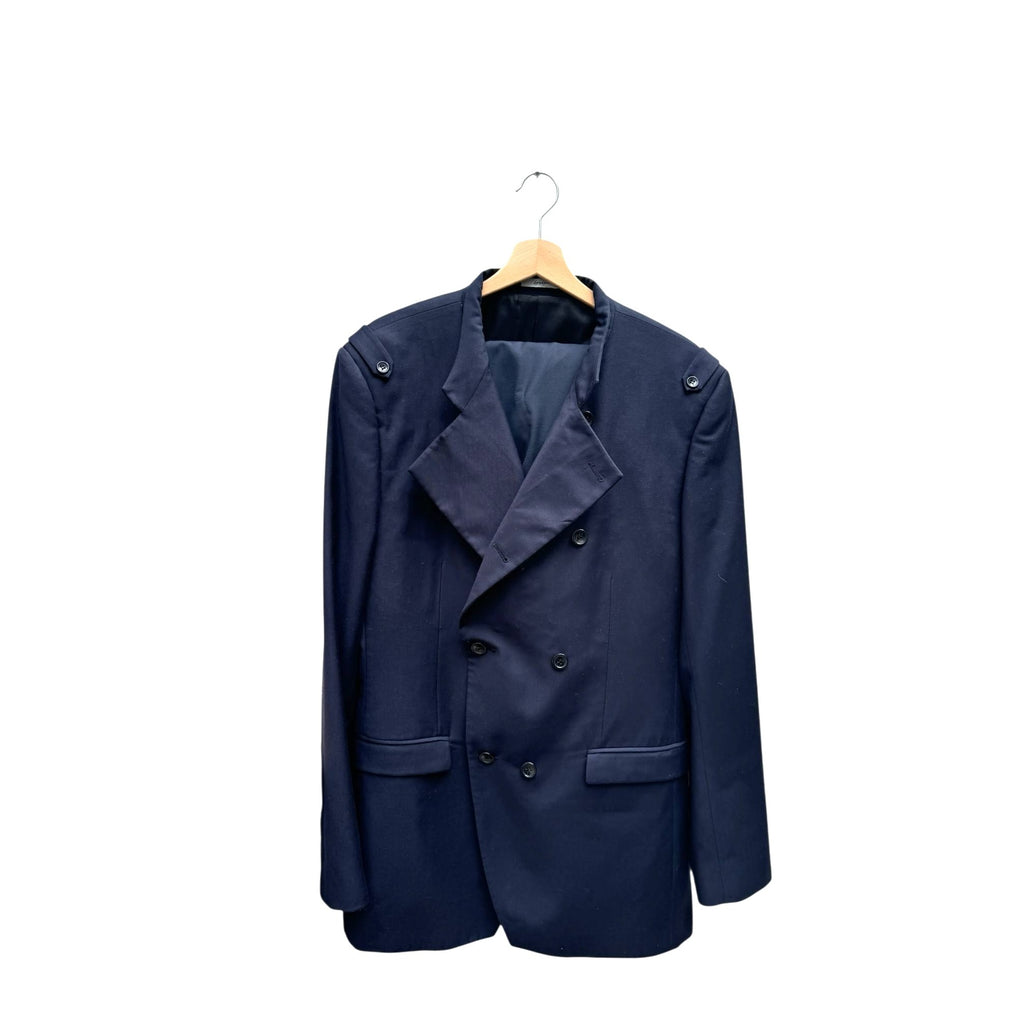 Navy Wool Military Suit