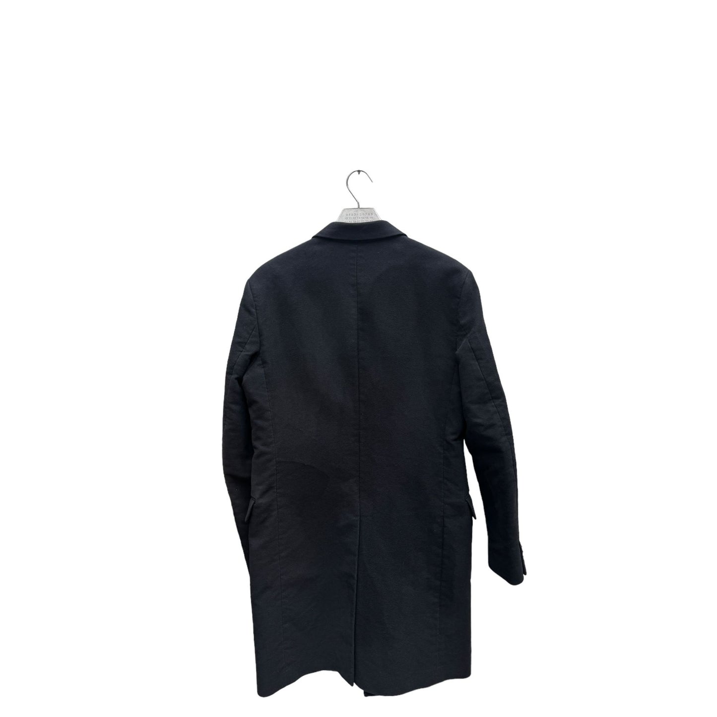 Vintage Dark Navy Tuxedo Moleskin Cotton Coat