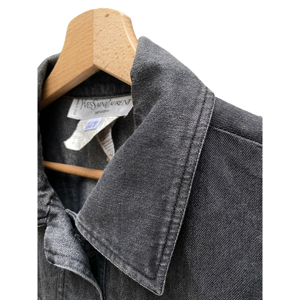 SS 1996 Saharian dark grey denim shirt