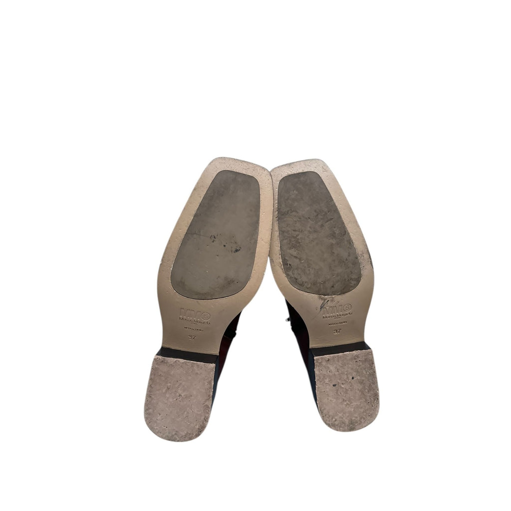 Brown Ankle Square Boots