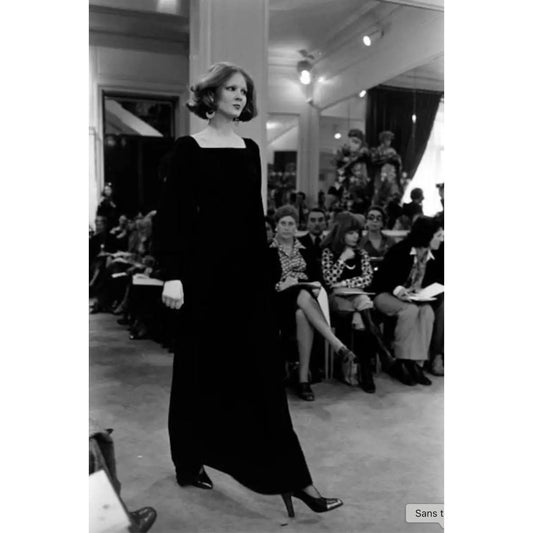 FW 1974 Black Evening Dress