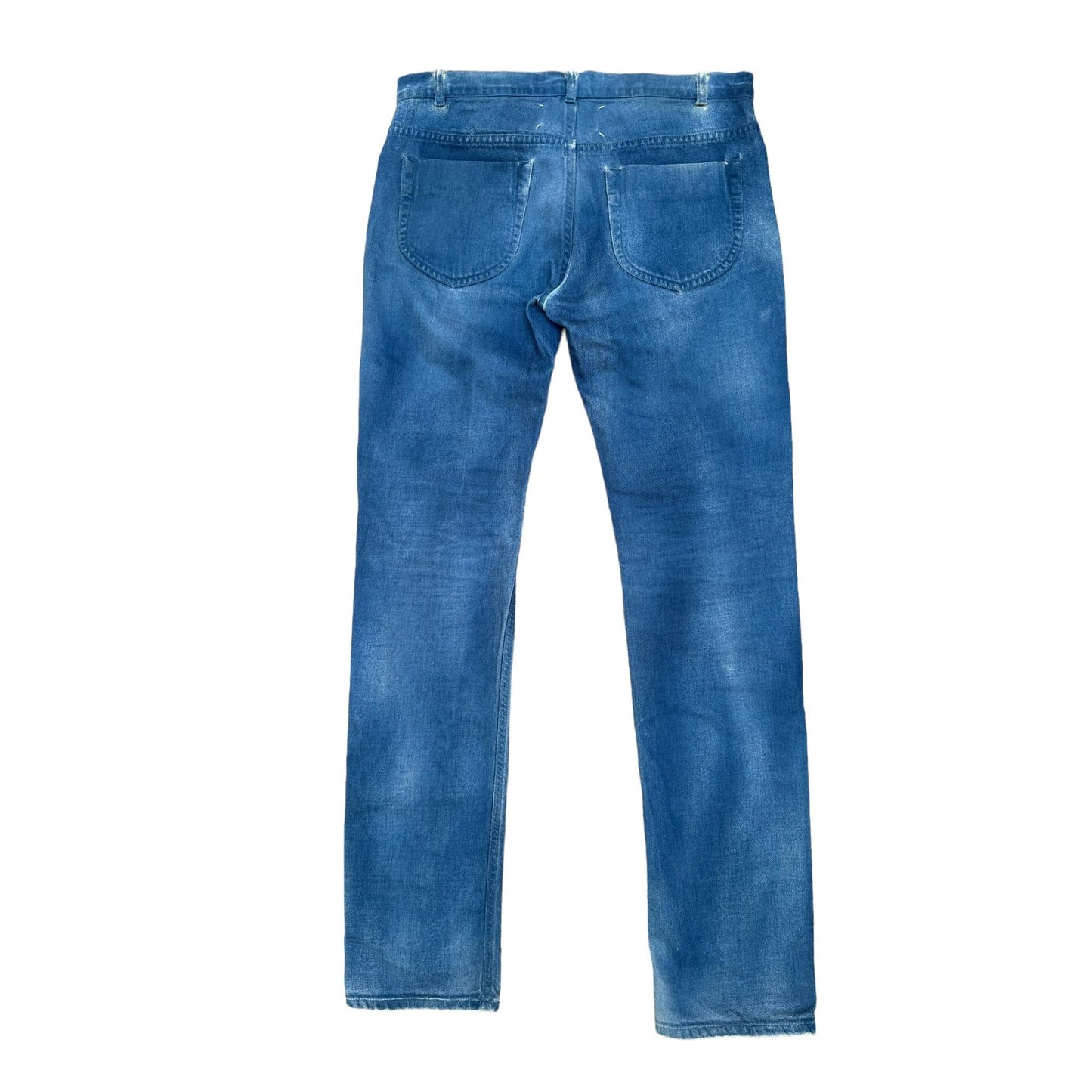 Vintage Blue Painted Denim Jeans