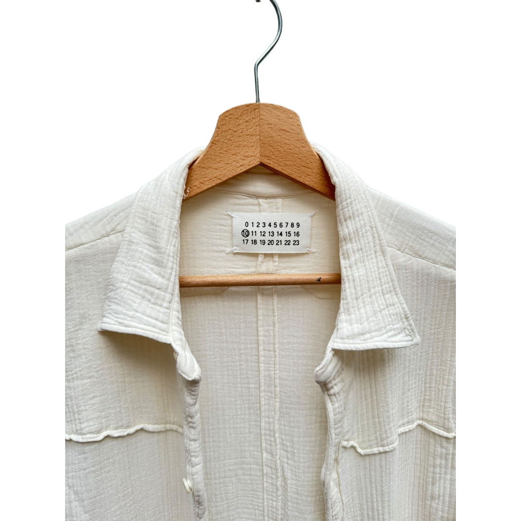 Vintage SS 2006 Cotton Crepe Cream Shirt