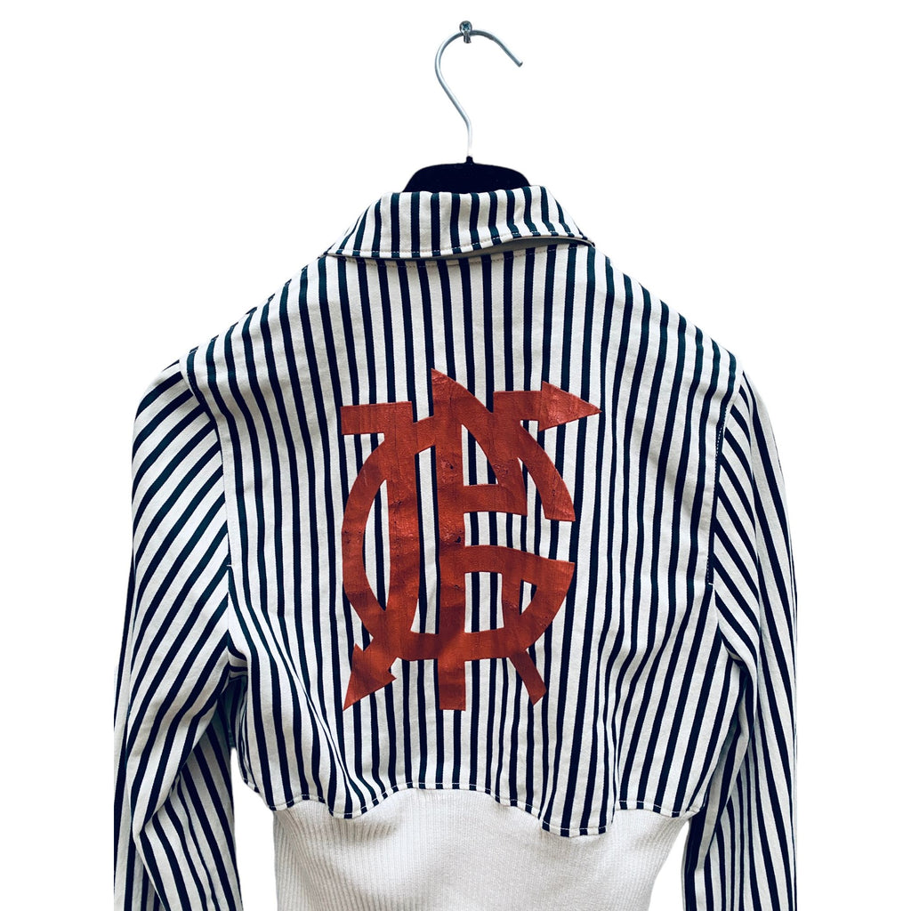 Jean Paul Gaultier Vintage JPG Striped Jacket  Size M fits S