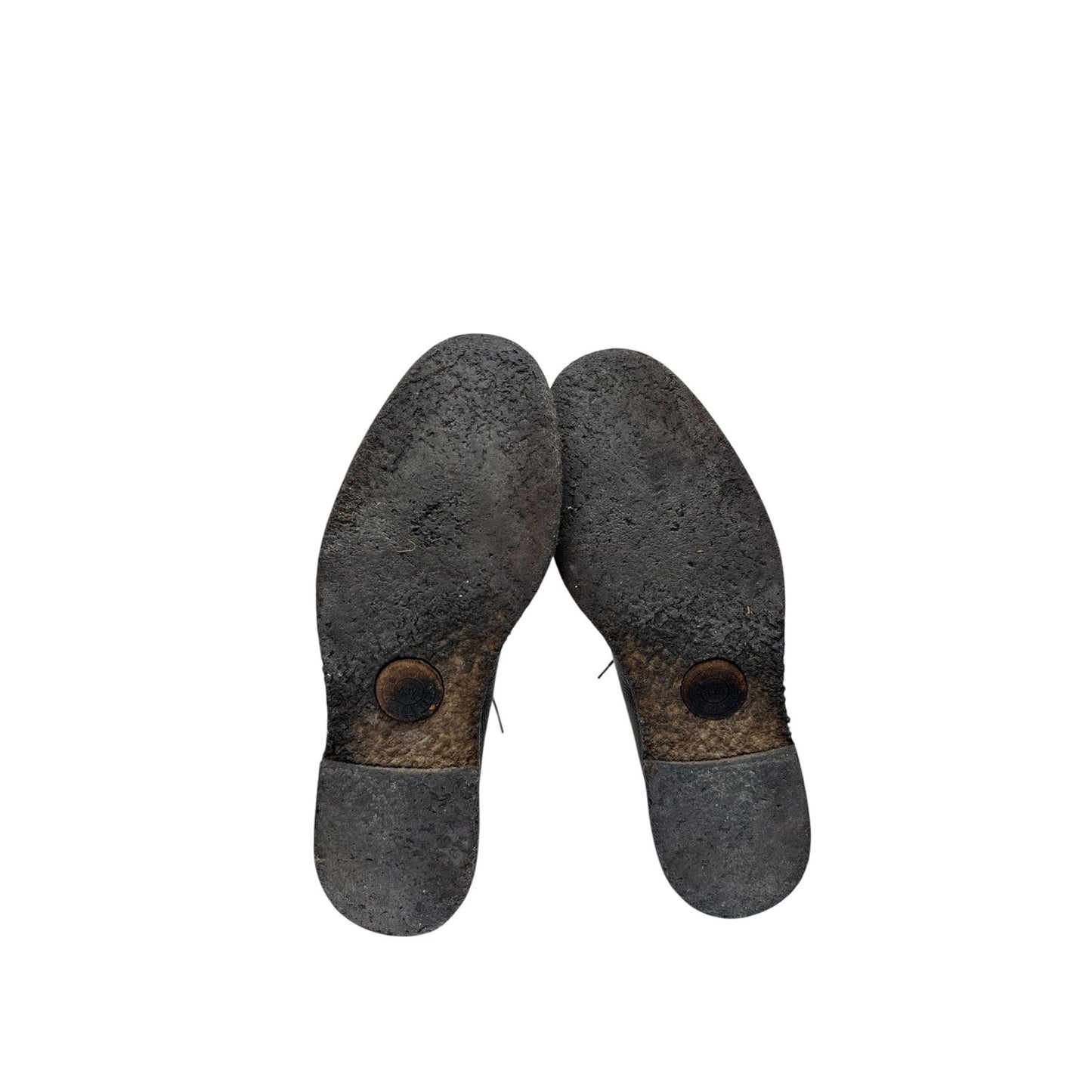 Black Pebble Leather Derby Shoes