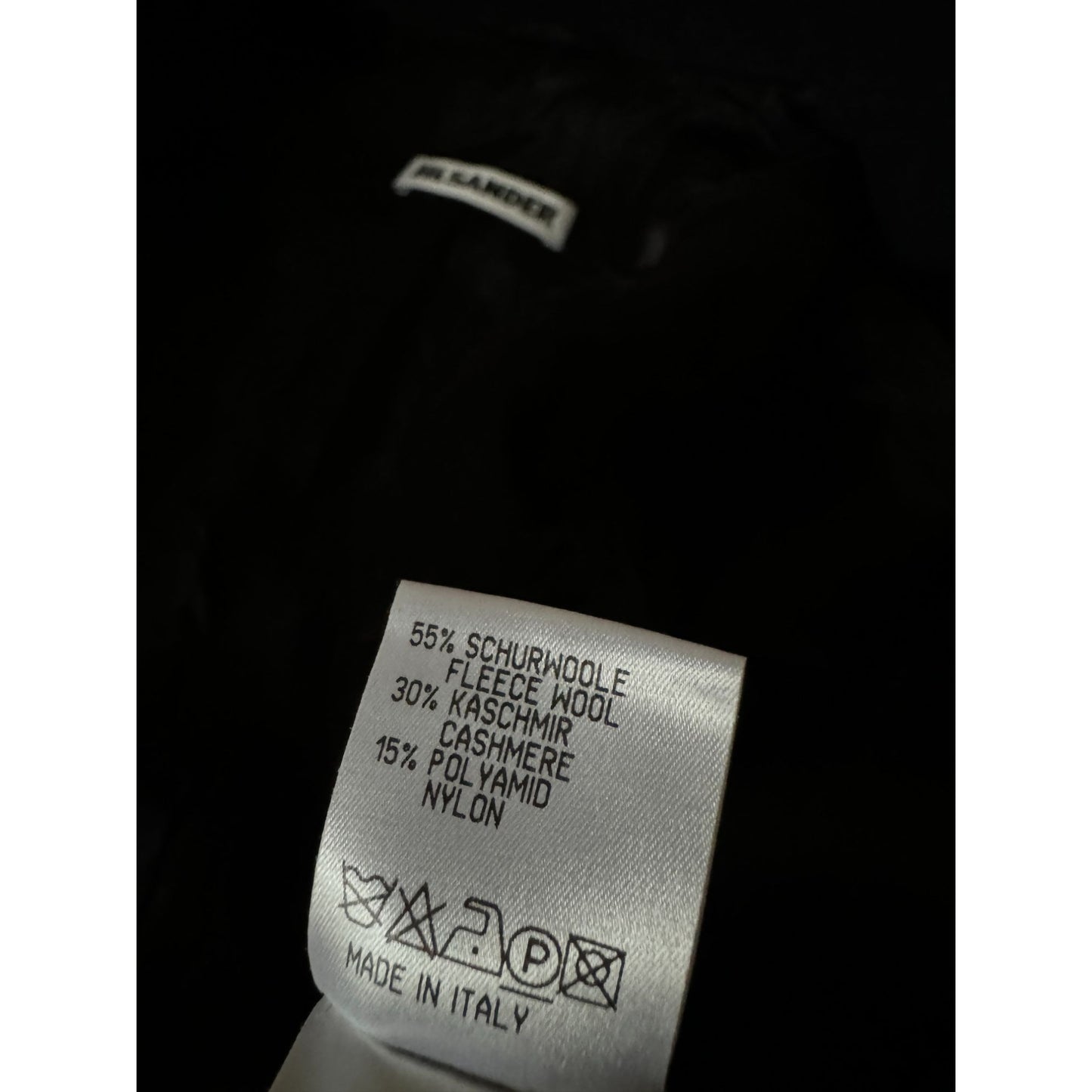 1990s Dark Navy Wool–Cashmere Long Coat