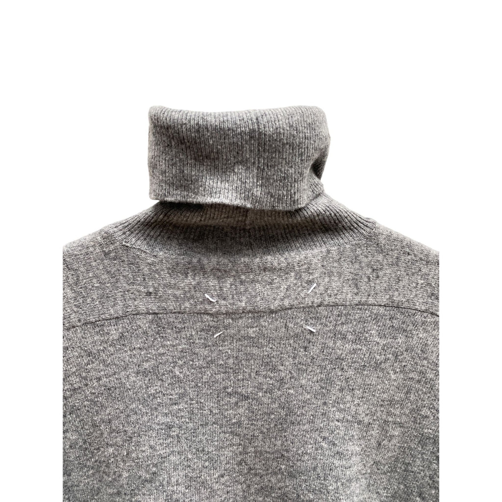 Vintage FW 2005 Grey Wool Cashmere Rollneck Iconic 4 Stitches