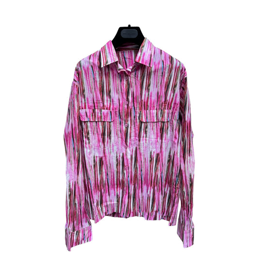 Vintage Pink Pleated Shirt