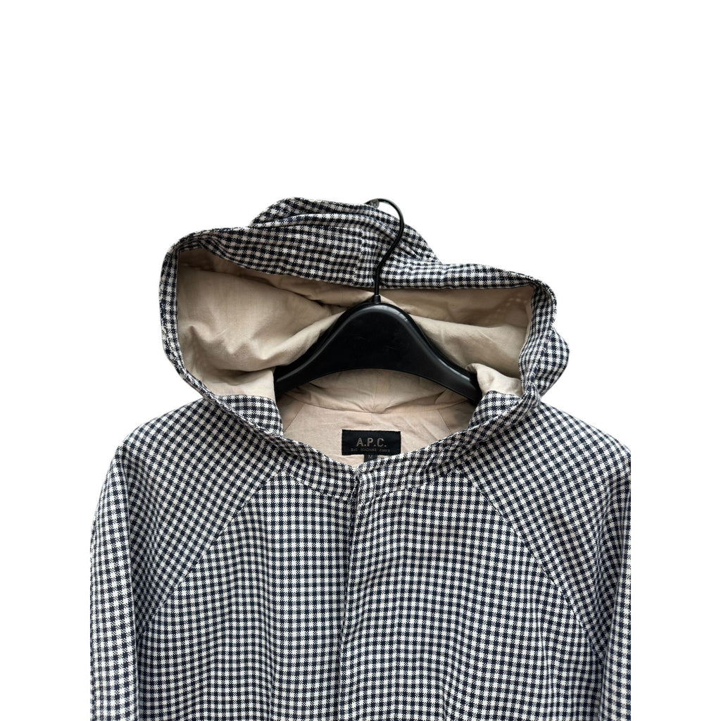 Checkered Parka Coat