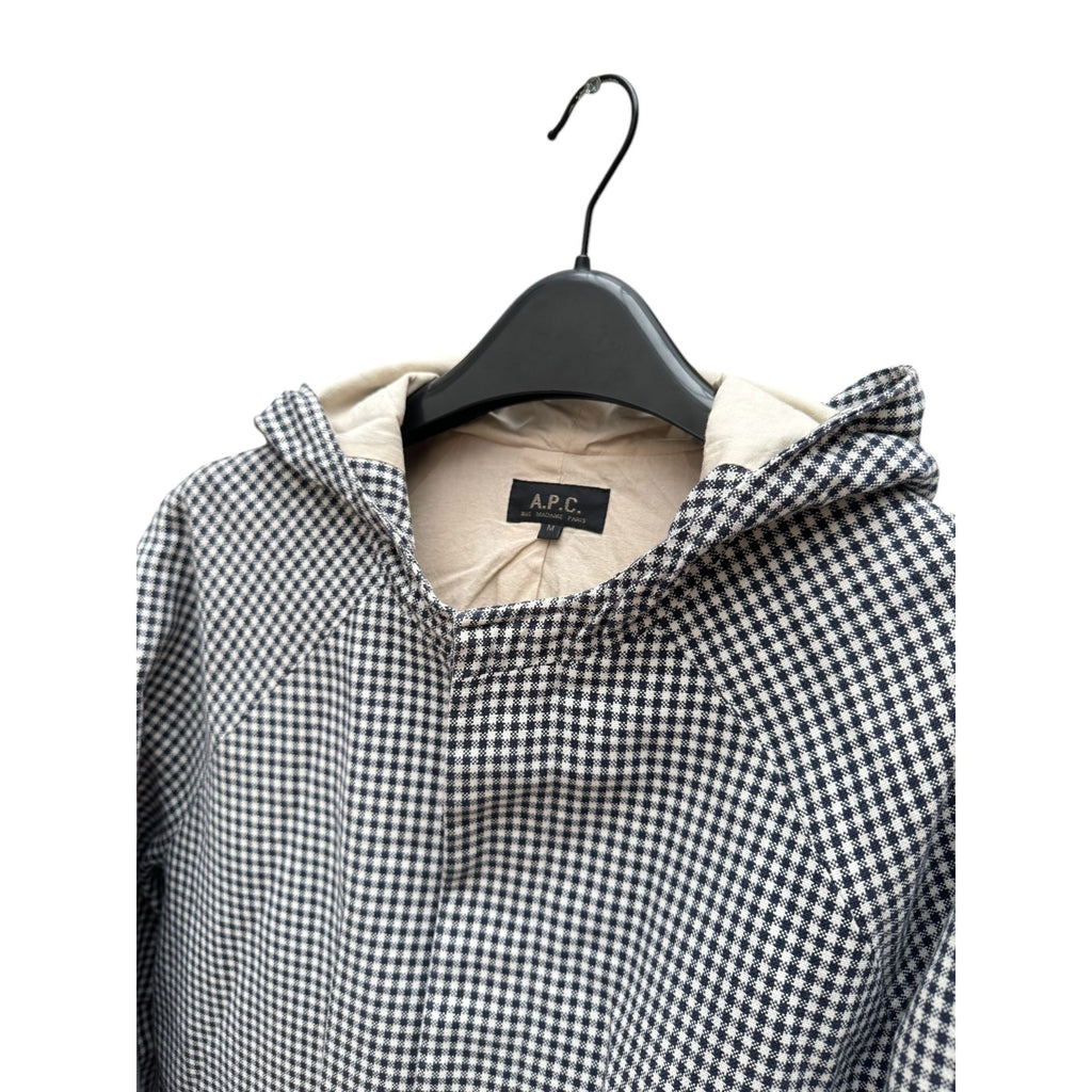 Checkered Parka Coat