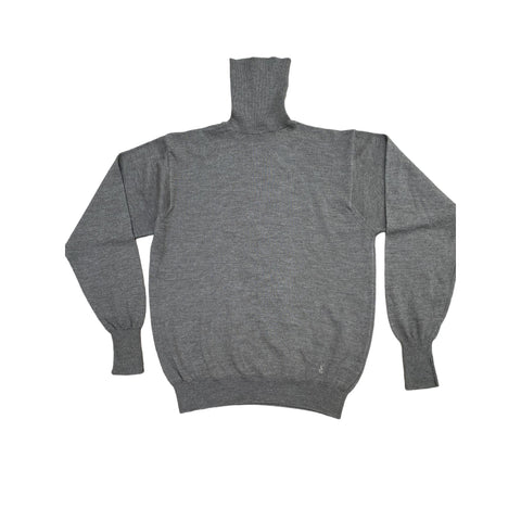 Grey Merino wool Rollneck