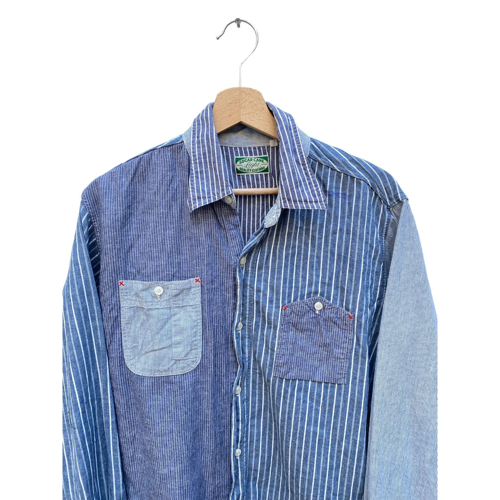 Patchwork denim shirt