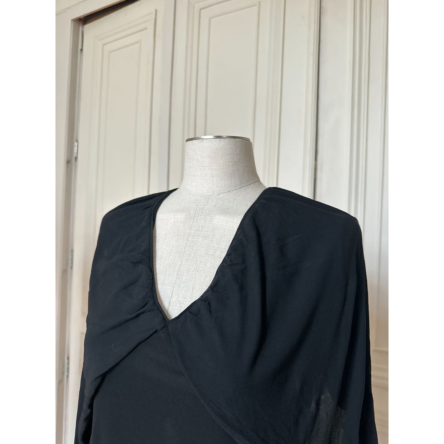Vintage Black Viscose Top 