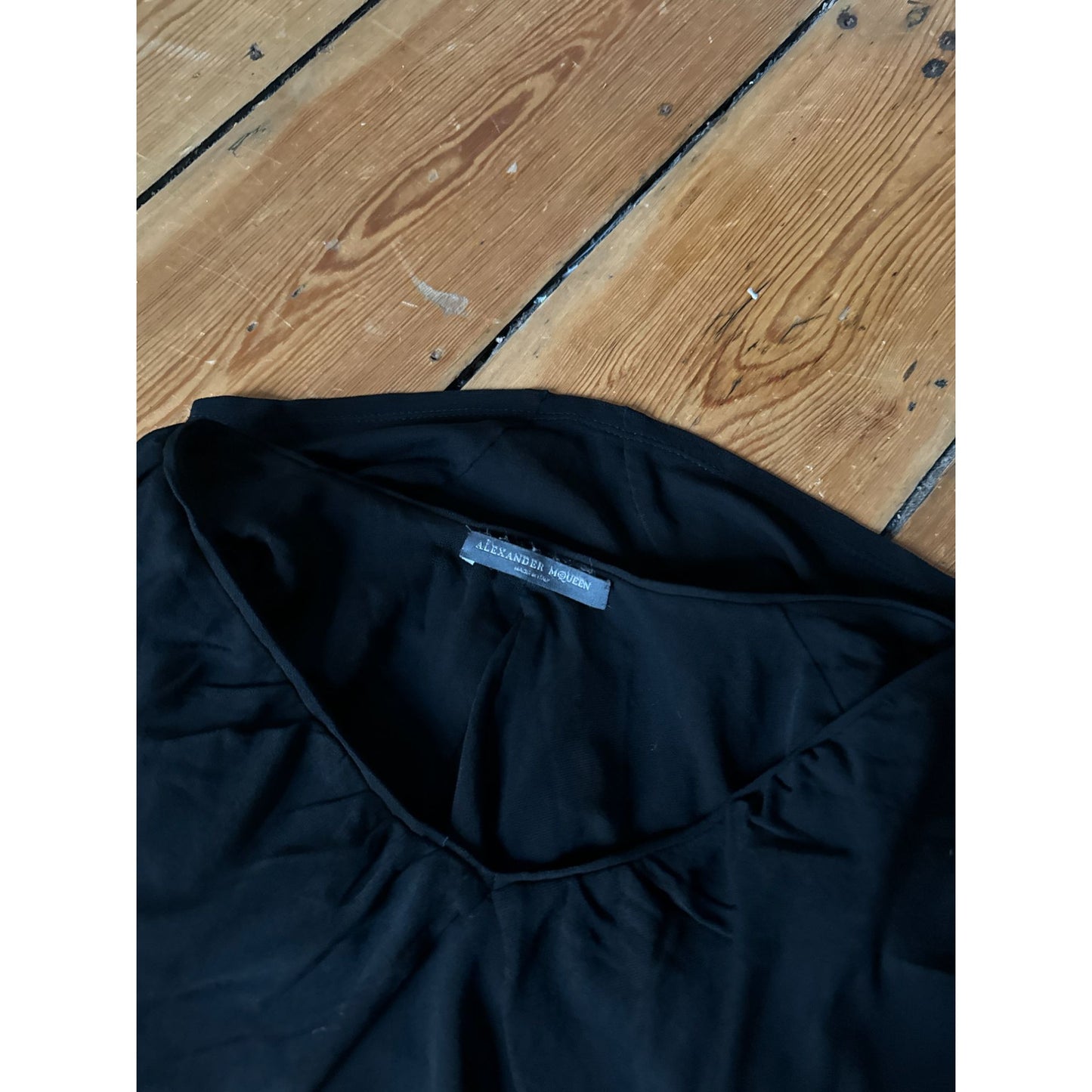 Vintage Black Viscose Top 