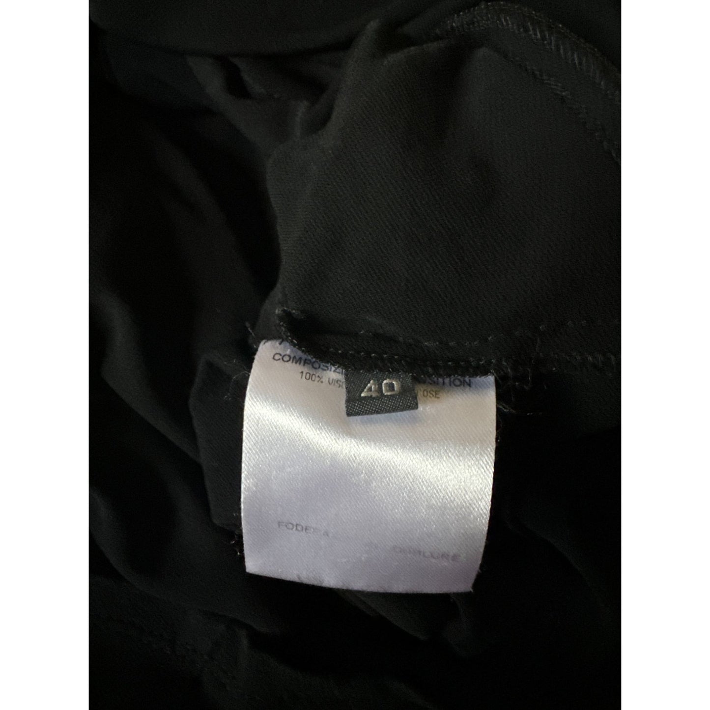 Vintage Black Viscose Top 