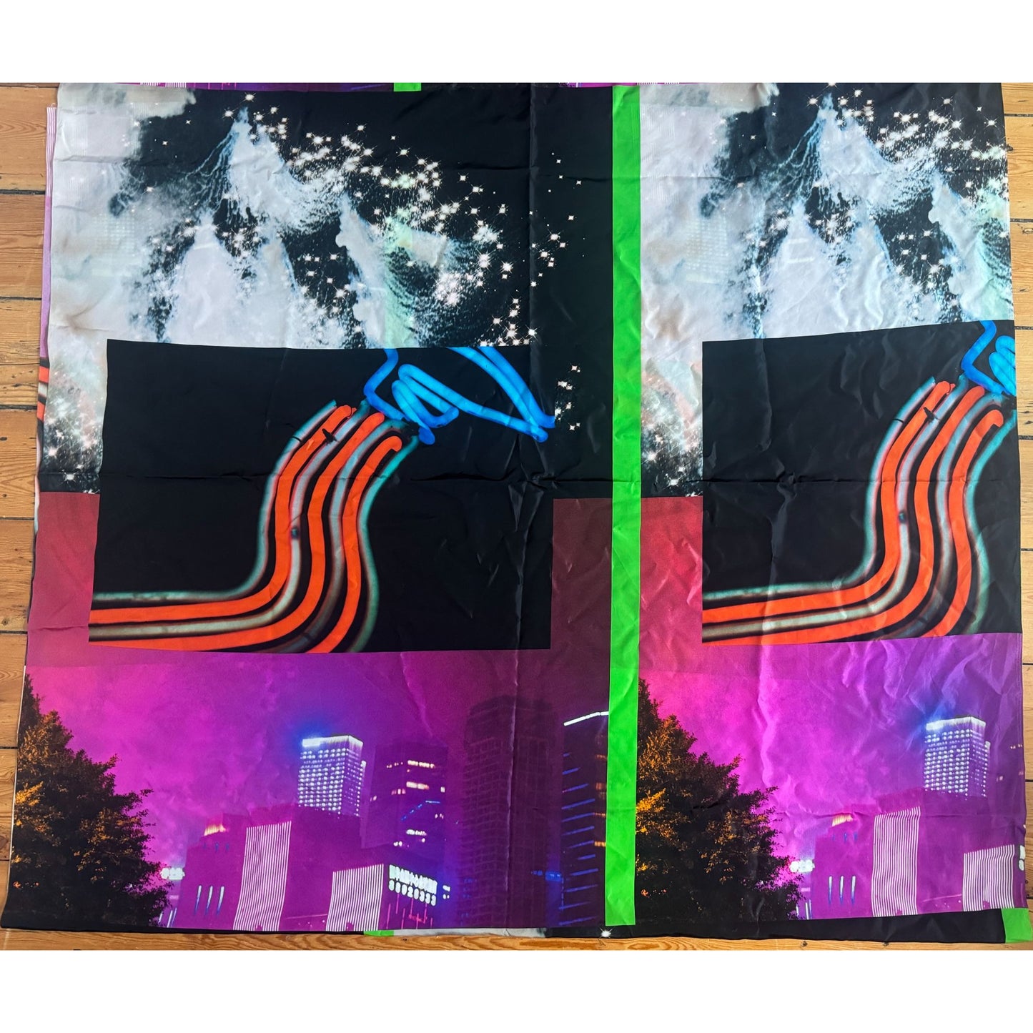 Dries Van Noten x Mika Ninagawa SS 2020 Photographic Cotton Fabric Panel