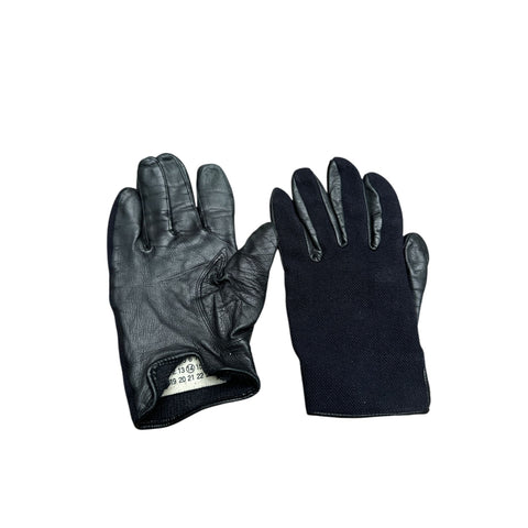 Vintage FW 2007 Navy Wool Leather Gloves