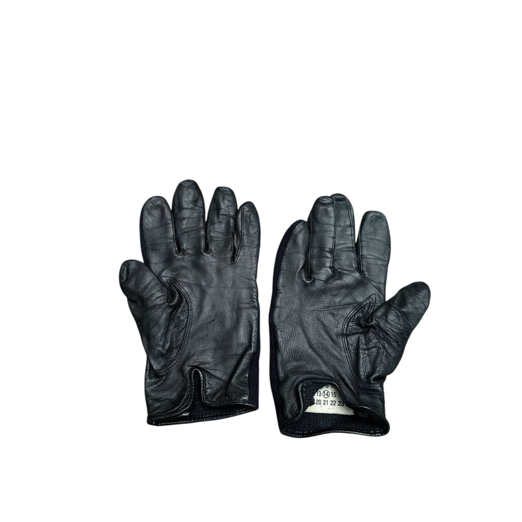 Vintage FW 2007 Navy Wool Leather Gloves